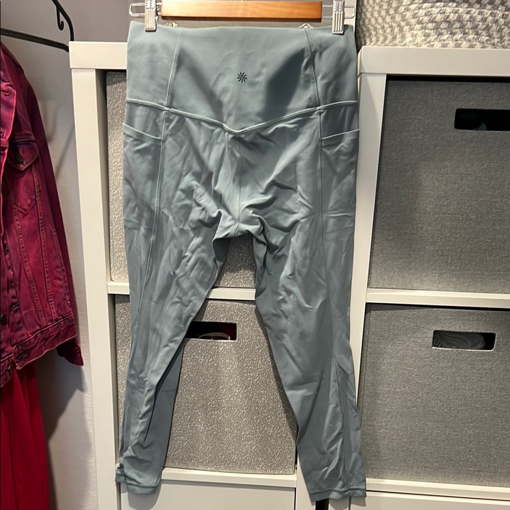 Athleta Light Blue High-Waisted Leggings